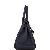 Hermes Bleu Nuit Togo Birkin 30cm Gold Hardware