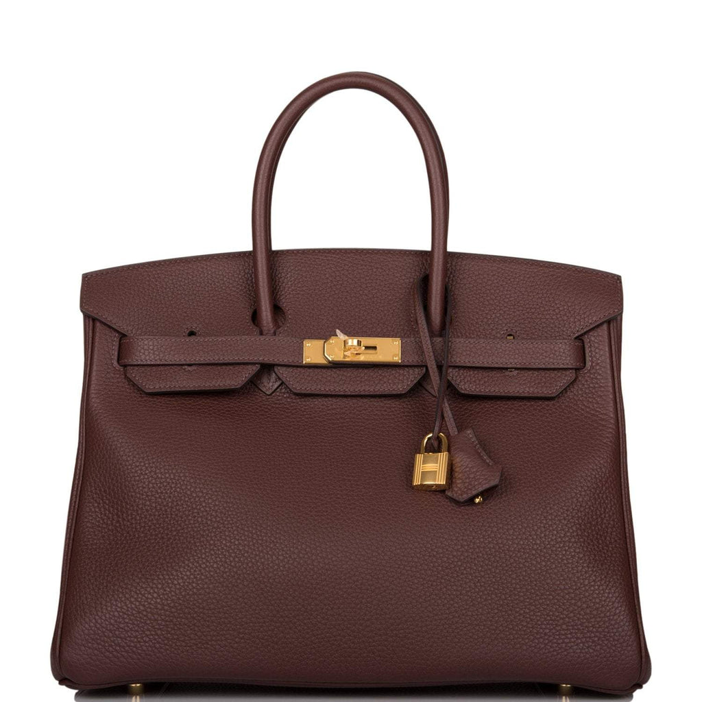 Hermes Birkin 35 Havane Clemence Gold Hardware