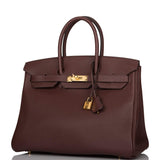 Hermes Birkin 35 Havane Clemence Gold Hardware
