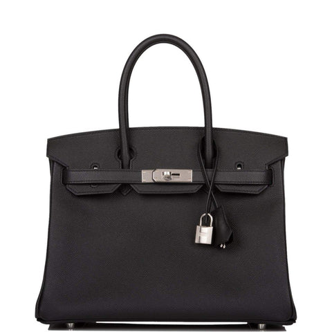 Hermes Black Epsom Birkin 30cm Palladium Hardware