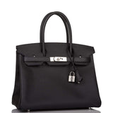 Hermes Black Epsom Birkin 30cm Palladium Hardware