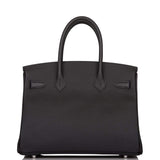 Hermes Black Epsom Birkin 30cm Palladium Hardware