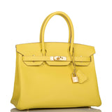 Hermes Lime Epsom Birkin 30cm Gold Hardware