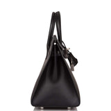 Hermes Birkin Sellier 25 Black Veau Madame Palladium Hardware