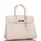 Hermes Craie Epsom Birkin 30cm Palladium Hardware