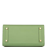 Hermes Birkin Sellier 25 Vert Criquet Epsom Gold Hardware