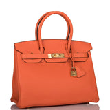Hermes Feu Clemence Birkin 30cm Gold Hardware