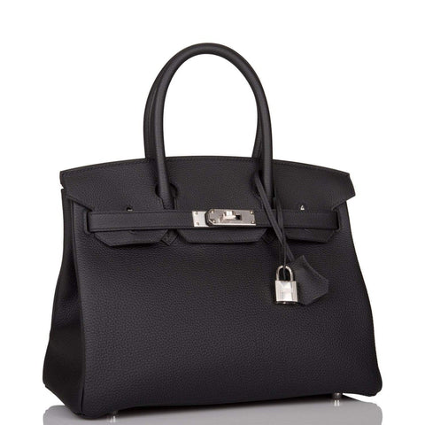 Hermes Black Togo Birkin 30cm Palladium Hardware