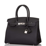 Hermes Black Togo Birkin 30cm Palladium Hardware