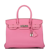 Hermes Bubblegum 5P Togo Birkin 30cm Palladium Hardware