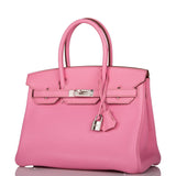Hermes Bubblegum 5P Togo Birkin 30cm Palladium Hardware