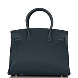 Hermes Birkin 30 Vert Cypress Clemence Gold Hardware