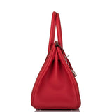 Hermes Rouge Casaque Verso Togo Birkin 30cm Palladium Hardware