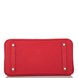 Hermes Rouge Casaque Verso Togo Birkin 30cm Palladium Hardware
