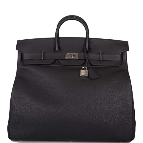 Hermes Black Togo HAC Birkin 50cm Palladium Hardware