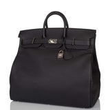 Hermes Black Togo HAC Birkin 50cm Palladium Hardware