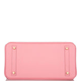 Hermes Rose Confetti Chevre Birkin 30cm Gold Hardware Deposit JW