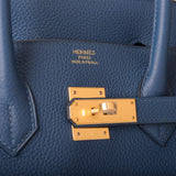 Hermes Deep Blue Togo Birkin 35cm Gold Hardware