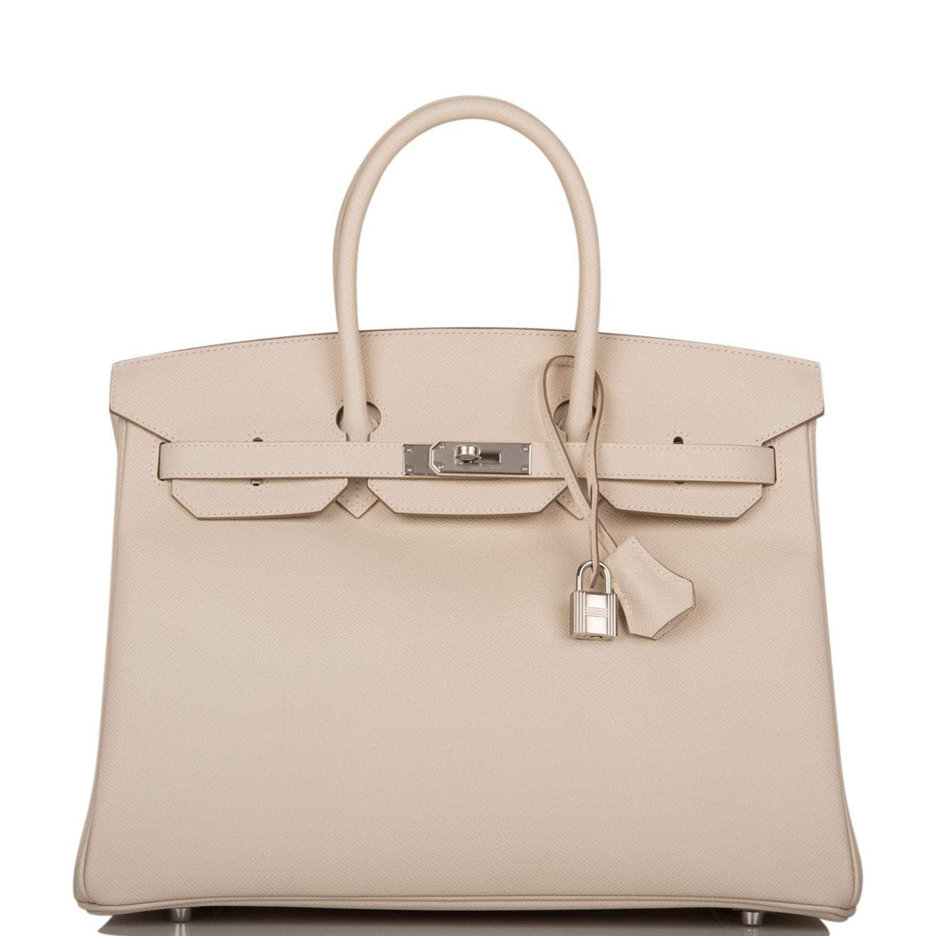 Hermes Craie Epsom Birkin 35cm Palladium Hardware