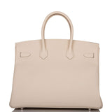 Hermes Craie Epsom Birkin 35cm Palladium Hardware