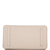 Hermes Craie Epsom Birkin 35cm Palladium Hardware