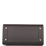 Hermes Graphite Veau Madame Sellier Birkin 30cm Gold Hardware