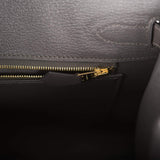 Hermes Graphite Veau Madame Sellier Birkin 30cm Gold Hardware