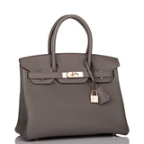 Hermes Etain Togo Birkin 30cm Rose Gold Hardware