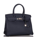 Hermes Bleu Nuit Togo Birkin 30cm Palladium Hardware