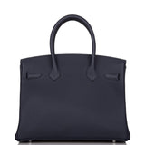 Hermes Bleu Nuit Togo Birkin 30cm Palladium Hardware