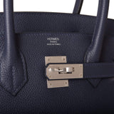 Hermes Bleu Nuit Togo Birkin 30cm Palladium Hardware