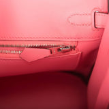 Hermes Birkin 25 Rose D'Ete Swift Palladium Hardware