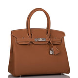 Hermes Gold Togo Birkin 30cm Palladium Hardware