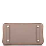 Hermes Birkin 25 Gris Asphalte and Gold Togo Brushed Gold Hardware