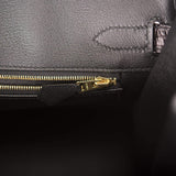 Hermes Birkin 30cm Black Matte Alligator Gold Hardware