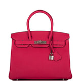 Hermes Birkin 30cm Framboise Togo Palladium Hardware