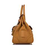 Hermes Birkin 35cm Desert/Sesame Swift and Toile Canvas "Cargo" Palladium Hardware