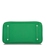 Pre-owned Hermes Birkin 30cm Bambou Togo Palladium Hardware