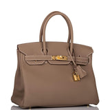 Hermes Birkin 30 Etoupe Togo Gold Hardware
