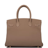 Hermes Birkin 30 Etoupe Togo Gold Hardware