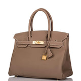 Hermes Birkin 30 Etoupe Togo Gold Hardware