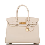 Hermes Craie Epsom Birkin 30cm Gold Hardware