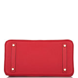 Hermes Birkin 30 Rouge Casaque Togo Gold Hardware