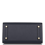 Hermes Birkin Sellier 25 Bleu Indigo Epsom Gold Hardware