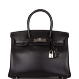 Hermes Birkin 30 Black Tadelakt Palladium Hardware