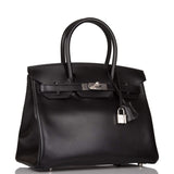 Hermes Birkin 30 Black Tadelakt Palladium Hardware