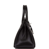 Hermes Birkin 30 Black Tadelakt Palladium Hardware