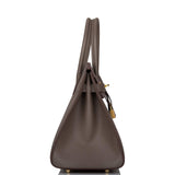 Hermes Etain Epsom Sellier Birkin 30cm Gold Hardware