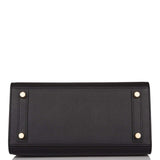 Hermes Birkin Sellier 25 Black Epsom Gold Hardware