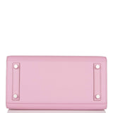 Hermes Birkin 25 Mauve Sylvestre Sellier Veau Madame Palladium Hardware